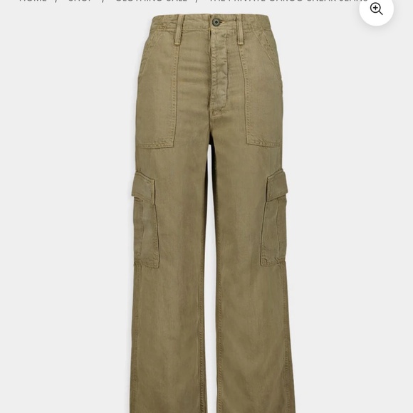 MOTHER Flare & Wide Leg Jeans in Olive - Picture 1 of 10